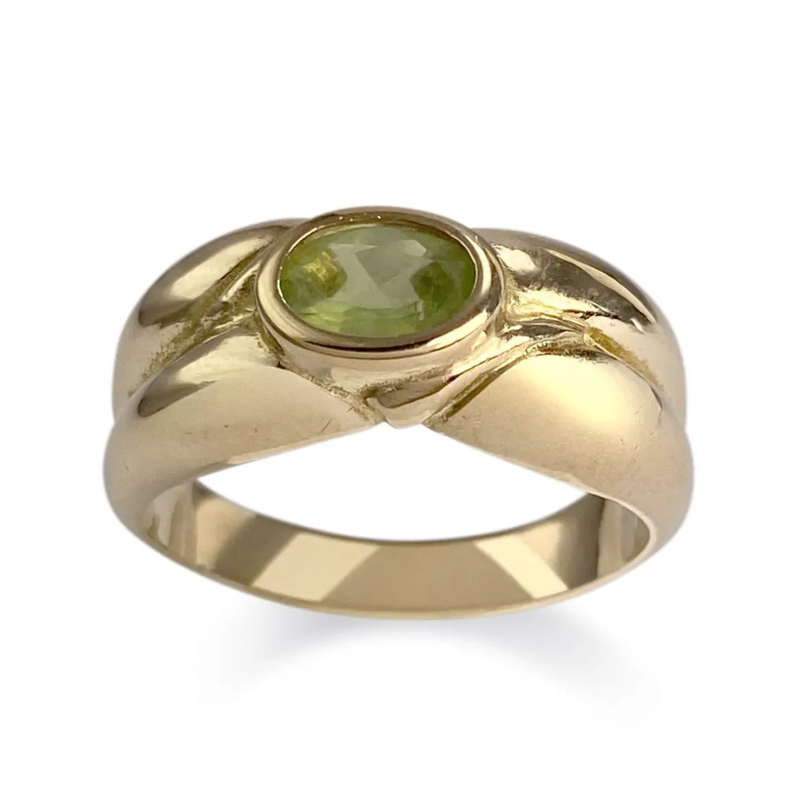Bague d'occasion or 750 jaune peridot