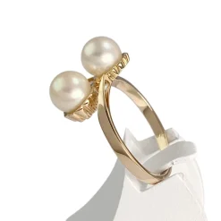 Bague d'occasion or 750 jaune perle de culture