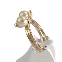 Bague d'occasion or 750 jaune perles de culture