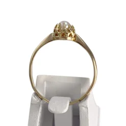 Bague d'occasion or 750 jaune perle de culture
