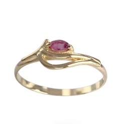 Bague d'occasion or 750 jaune rubis