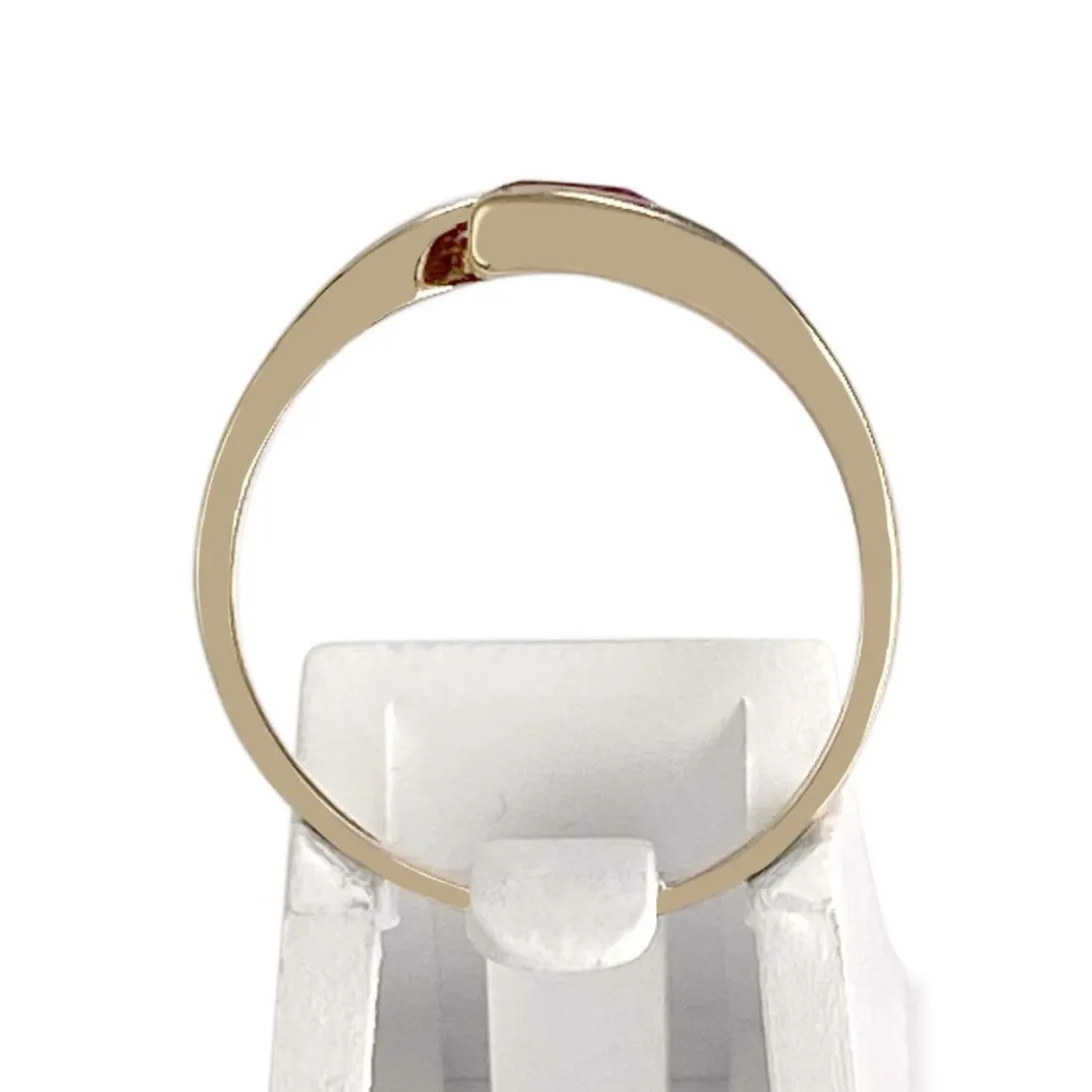 Bague d'occasion or 375 jaune rubis