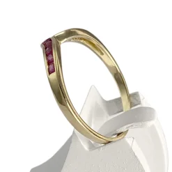 Bague d'occasion or 750 jaune rubis