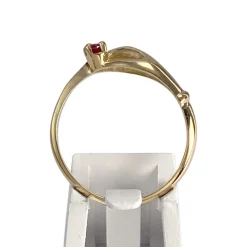 Bague d'occasion or 750 jaune rubis