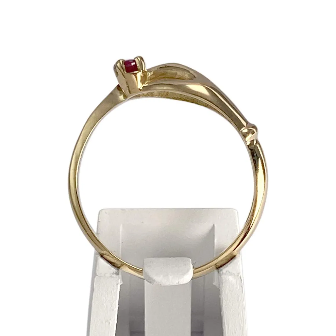 Bague d'occasion or 750 jaune rubis