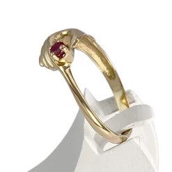 Bague d'occasion or 750 jaune rubis