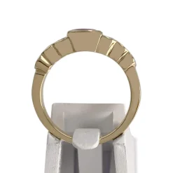Bague d'occasion or 750 jaune rubis diamants