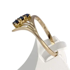 Bague d'occasion or 750 jaune saphirs