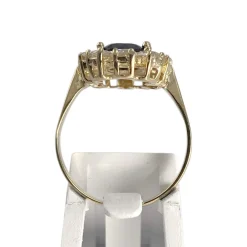 Bague d'occasion or 750 jaune saphir zirconias