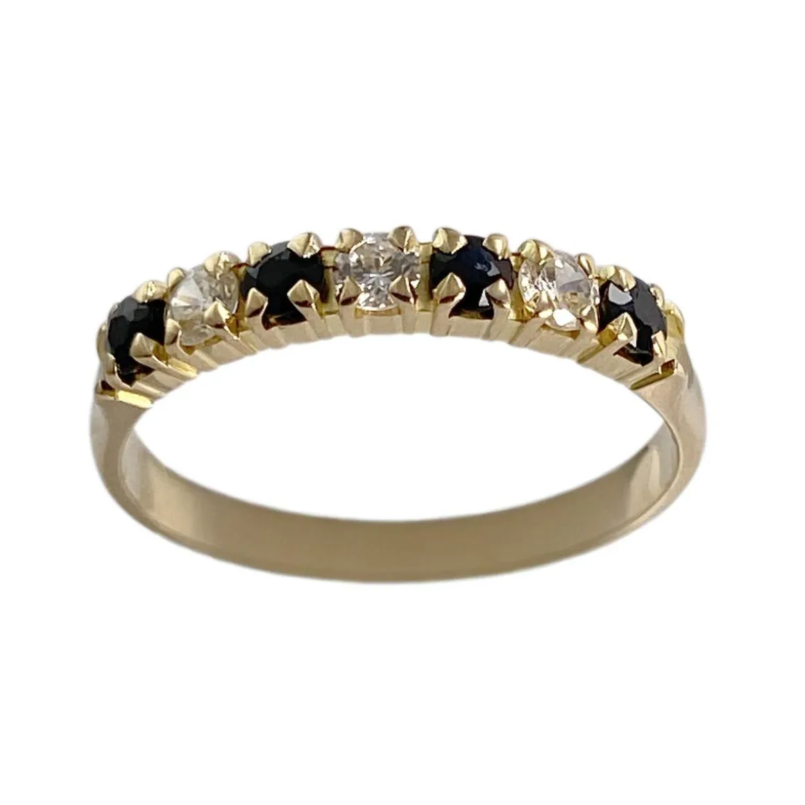 Bague d'occasion or 750 jaune saphirzirconias