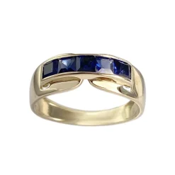 Bague d'occasion or 375 jaune saphir