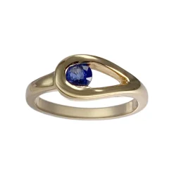 Bague d'occasion or 750 jaune saphir