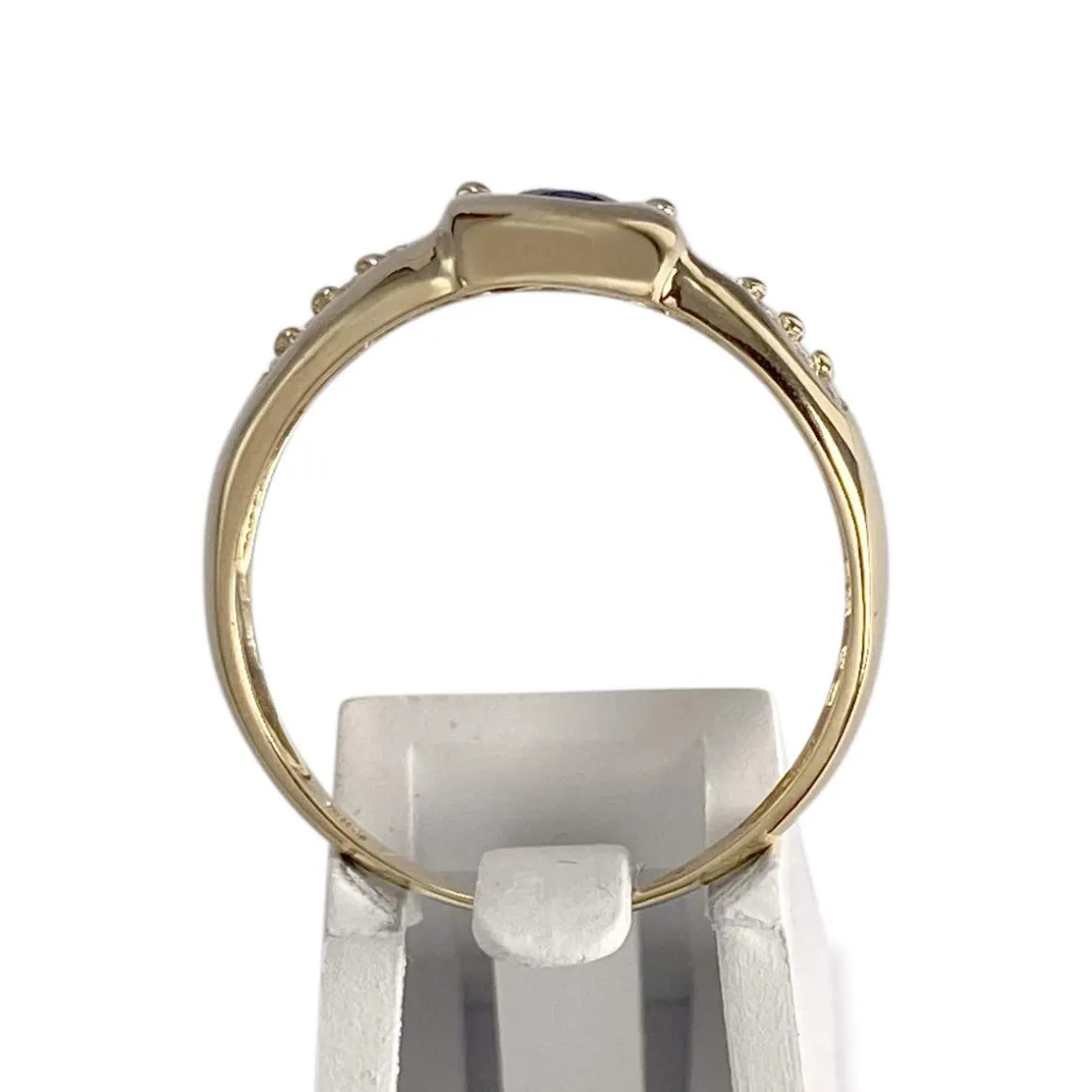 Bague d'occasion or 750 jaune saphir, diamants