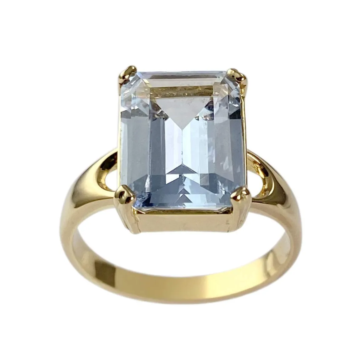 Bague d'occasion or 750 jaune spinelle