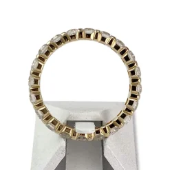Bague d'occasion or 750 jaune tour complet diamants