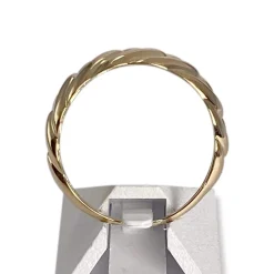Bague d'occasion or 750 jaune tressée