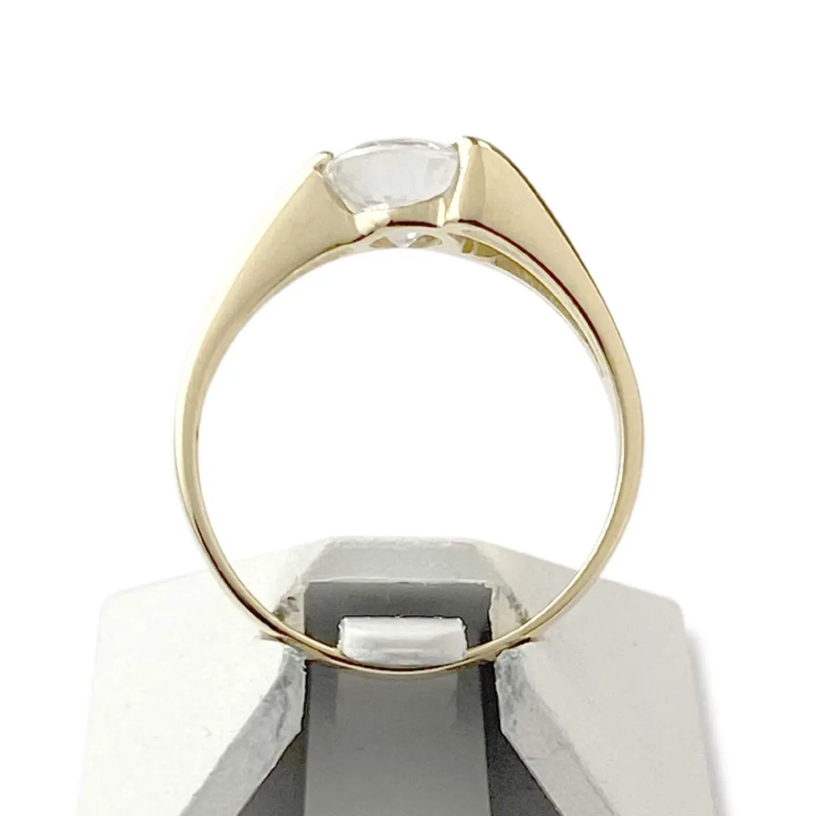 Bague d'occasion or 750 jaune zirconia
