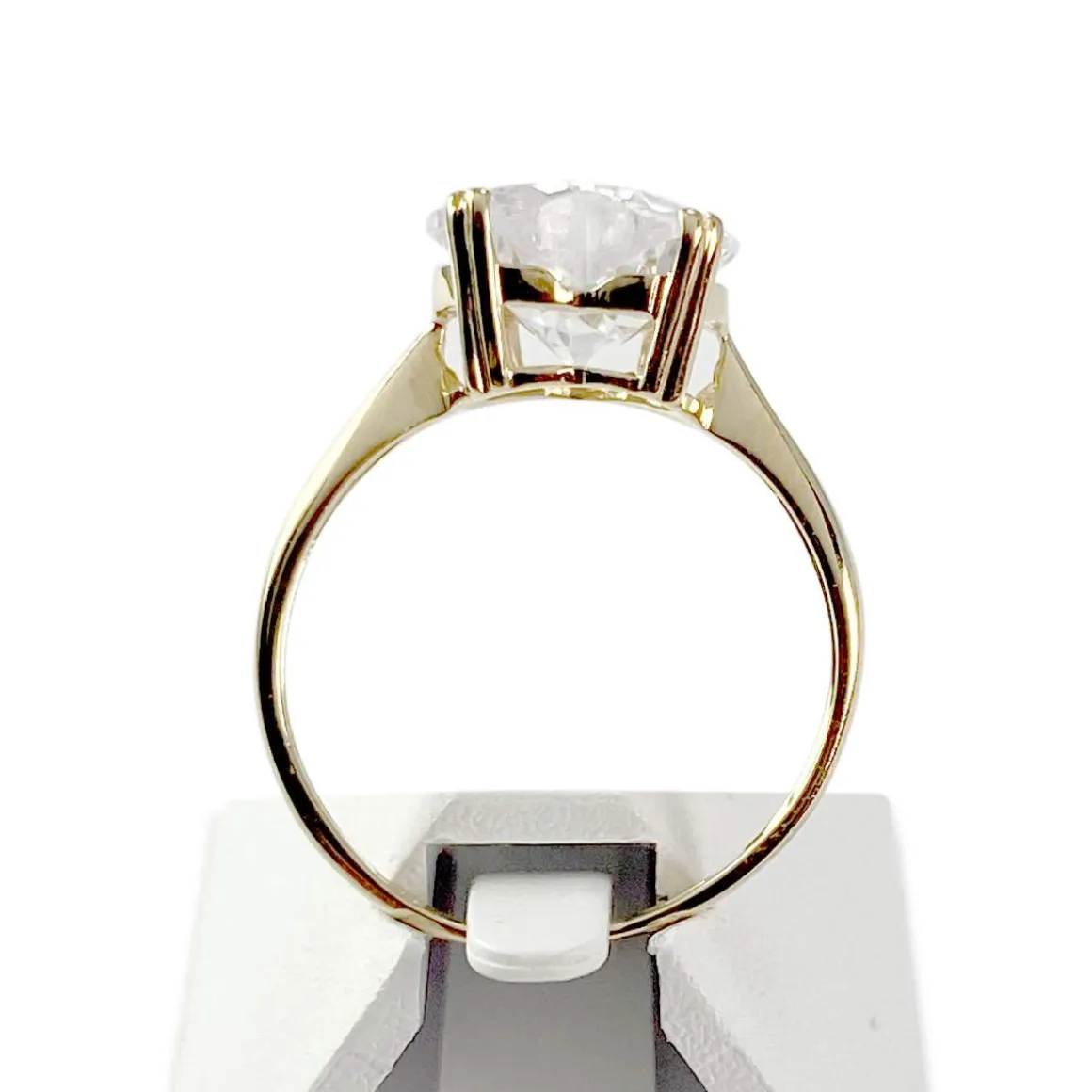 Bague d'occasion or 750 jaune zirconia