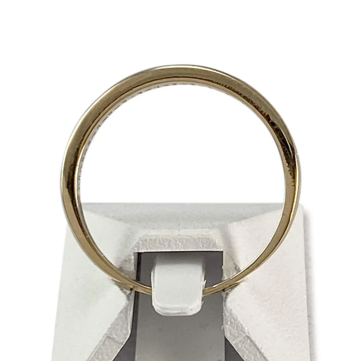 Bague d'occasion or 375 jaune zirconias