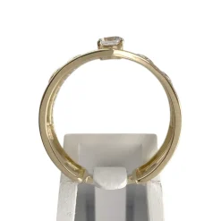 Bague d'occasion or 750 jaune zirconias