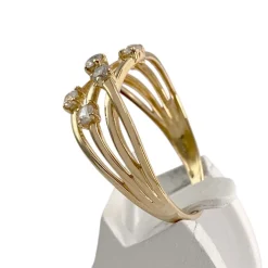 Bague d'occasion or 750 jaunezirconias