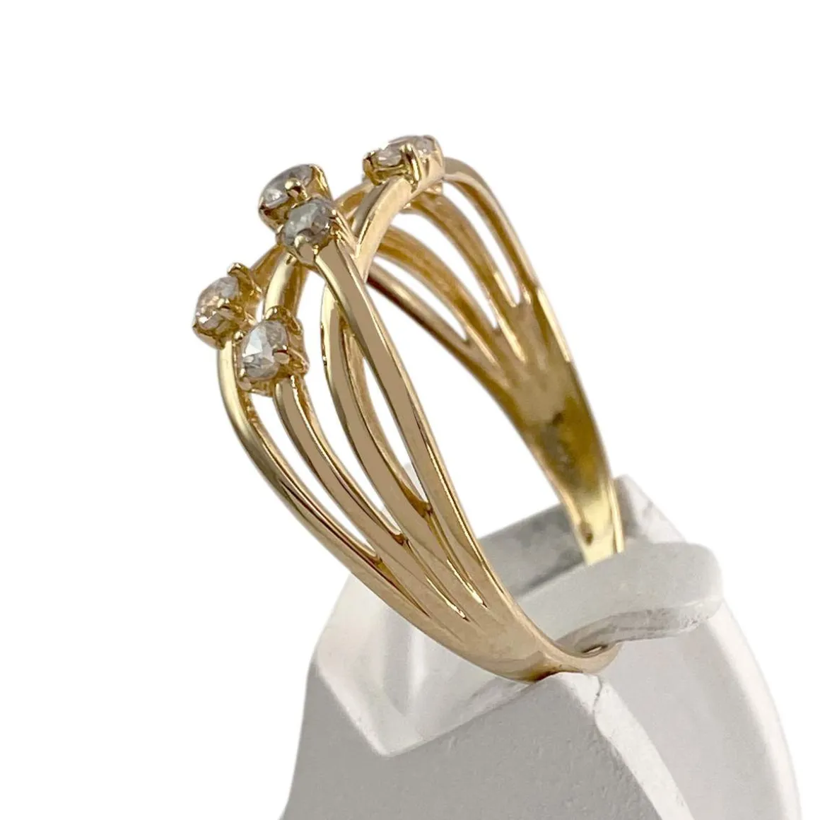 Bague d'occasion or 750 jaunezirconias