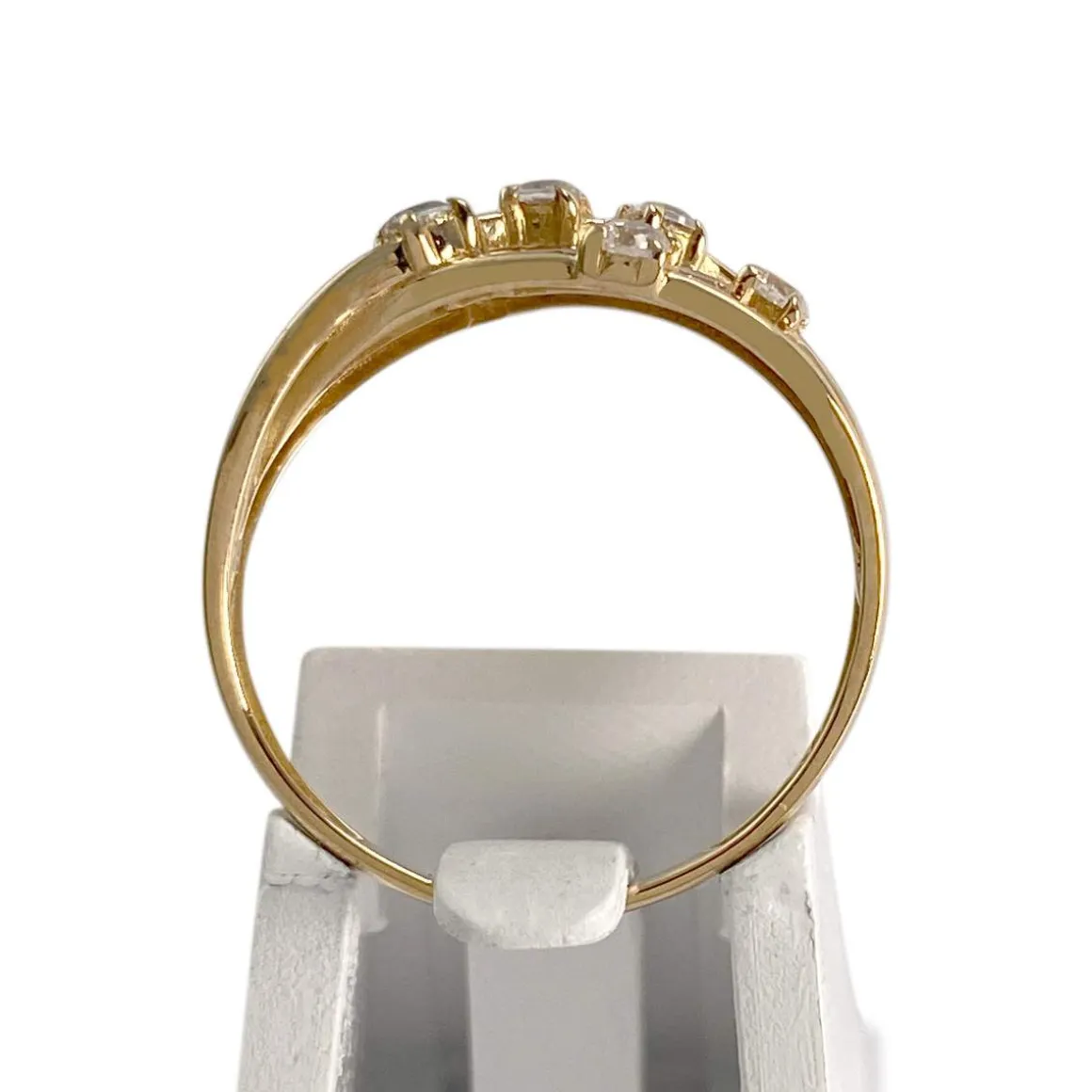 Bague d'occasion or 750 jaunezirconias