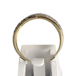 Bague d'occasion or 750 jaune zirconias