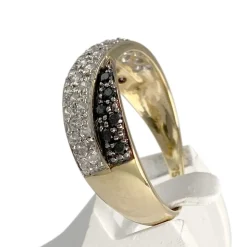 Bague d'occasion or 750 jaune zirconias