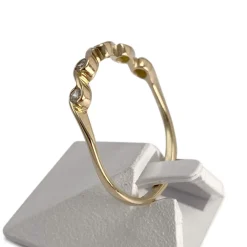 Bague d'occasion or 750 jaunezirconias