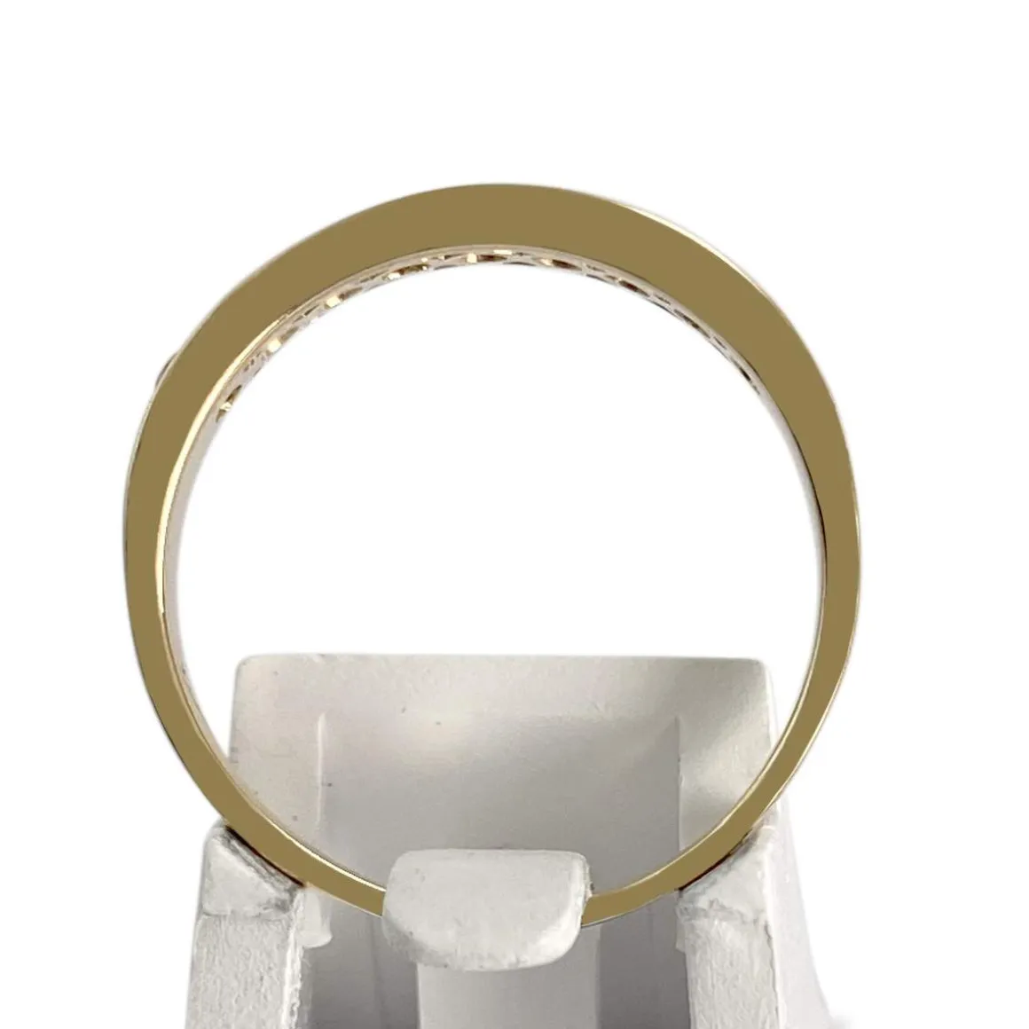 Bague d'occasion or 750 jaune zirconias rubis