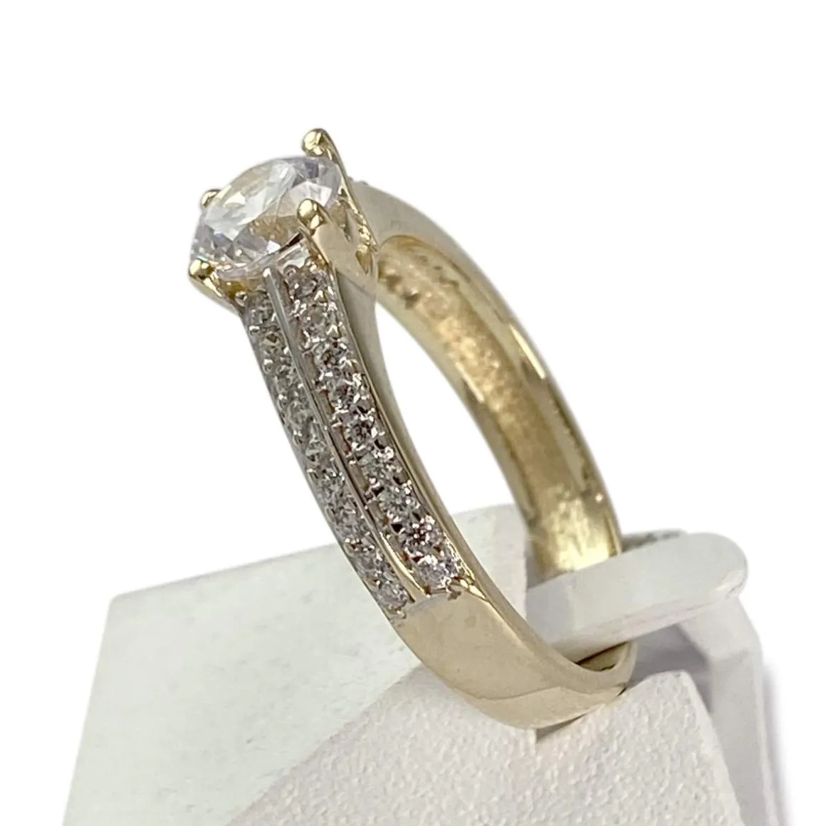 Bague d'occasion or 585 jaunezirconias