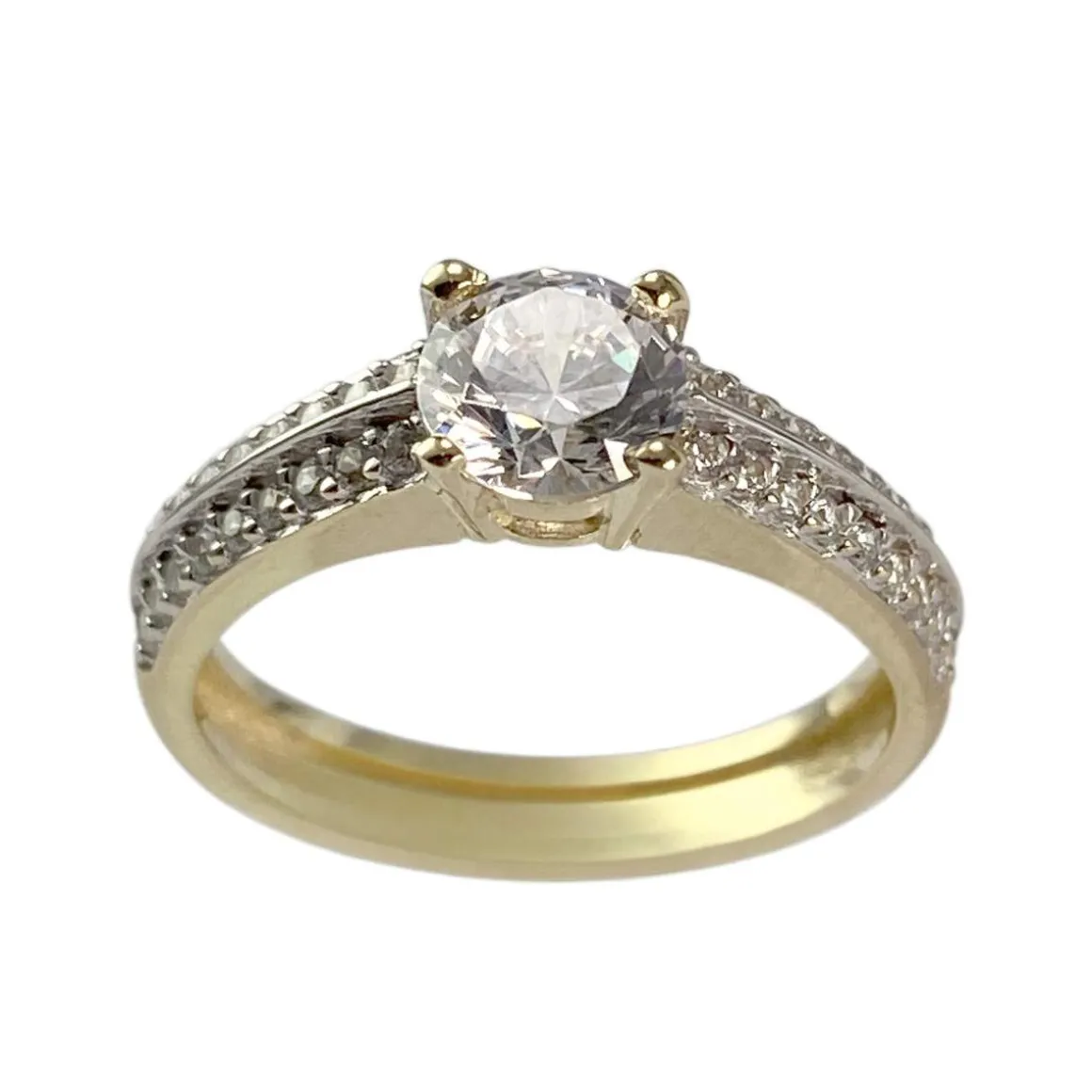 Bague d'occasion or 585 jaunezirconias