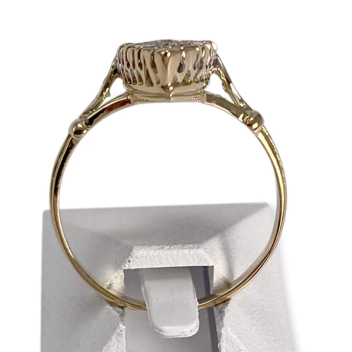 Bague d'occasion or 750 marquise diamants