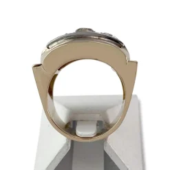 Bague d'occasion or 750 2 ors tank diamants