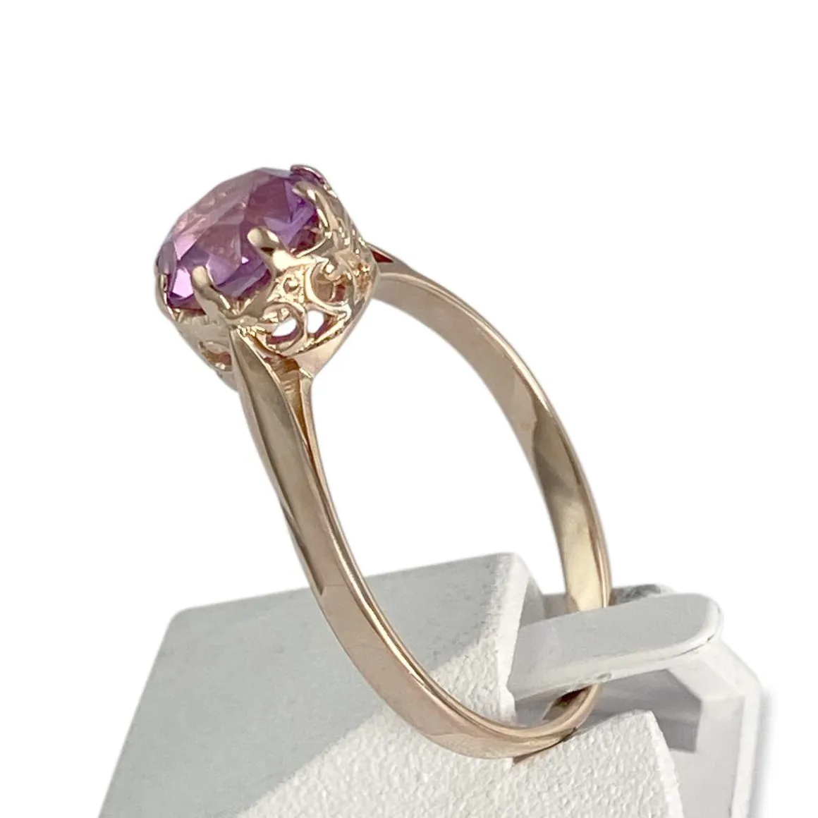 Bague d'occasion or 585 rose