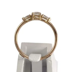 Bague d'occasion or 750 rose diamants