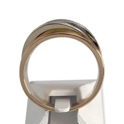 Bague d'occasion or rose 750 et or rhodié diamants