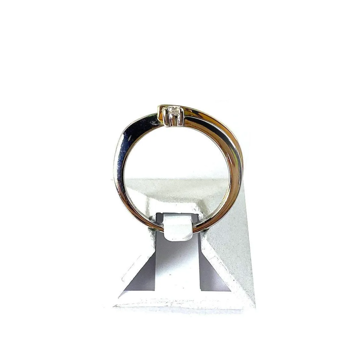 Bague d'occasion 2 ors 750 diamant