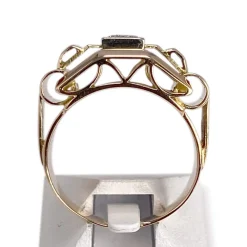 Bague d'occasion 2 ors 750 diamant