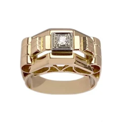 Bague d'occasion 2 ors 750 diamant