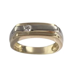 Bague d'occasion 2 ors 750 diamant