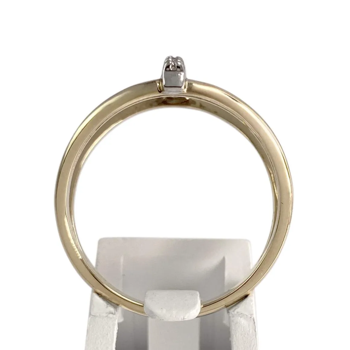 Bague d'occasion 2 ors 375 diamant