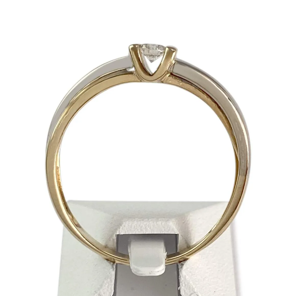 Bague d'occasion 2 ors 750 diamant