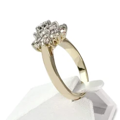 Bague d'occasion 2 ors 750 diamants