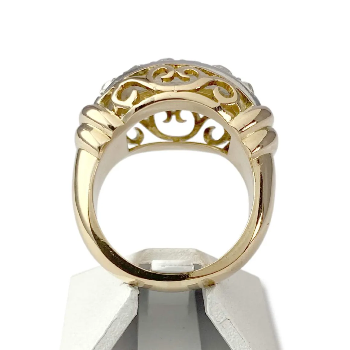 Bague d'occasion 2 ors 750 diamants