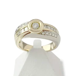 Bague d'occasion 2 ors 750 diamants