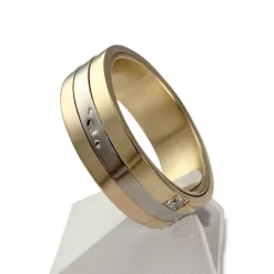 Bague d'occasion 3 ors 750 diamants