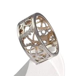 Bague d'occasion 2 ors 750 diamants