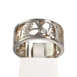 Bague d'occasion 2 ors 750 diamants